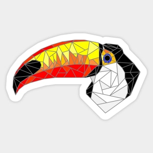 Toucan Stained Glass Sticker